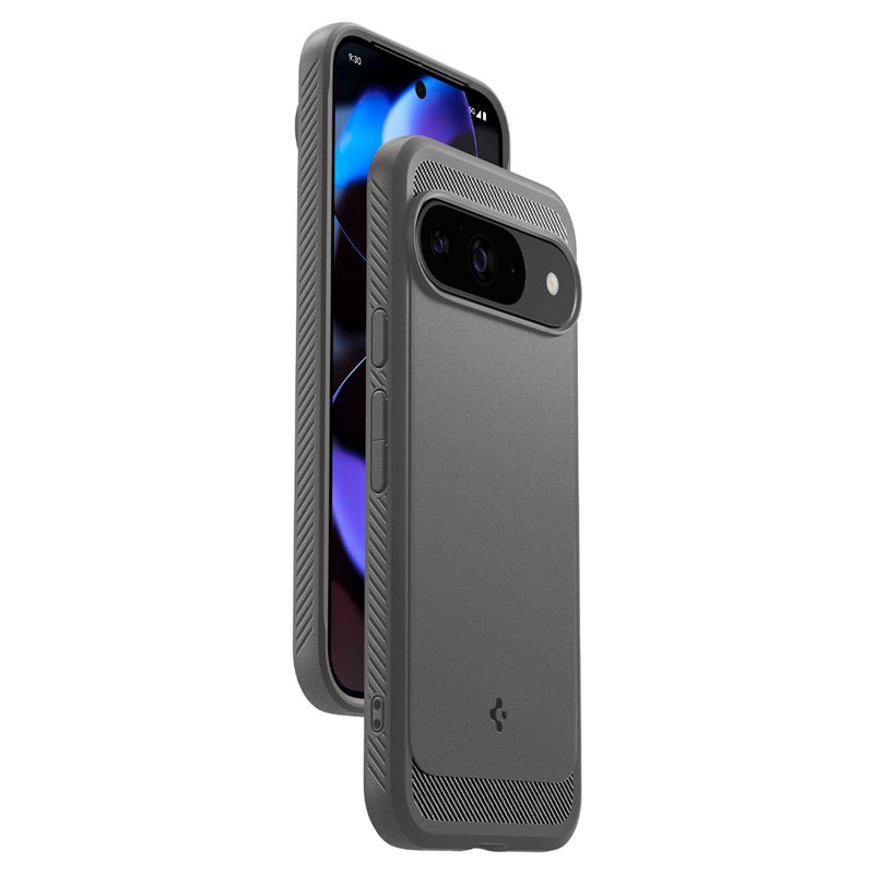 Husa Spigen Rugged Armor pentru Google Pixel 9 Pro/Pixel 9, Gri Marble